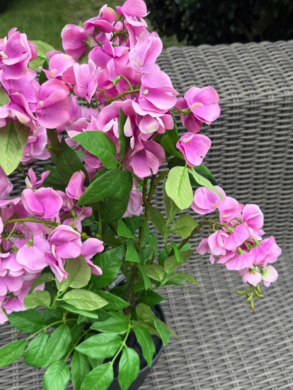 Pink Artificial Hydrangea Potted Plant - NWT